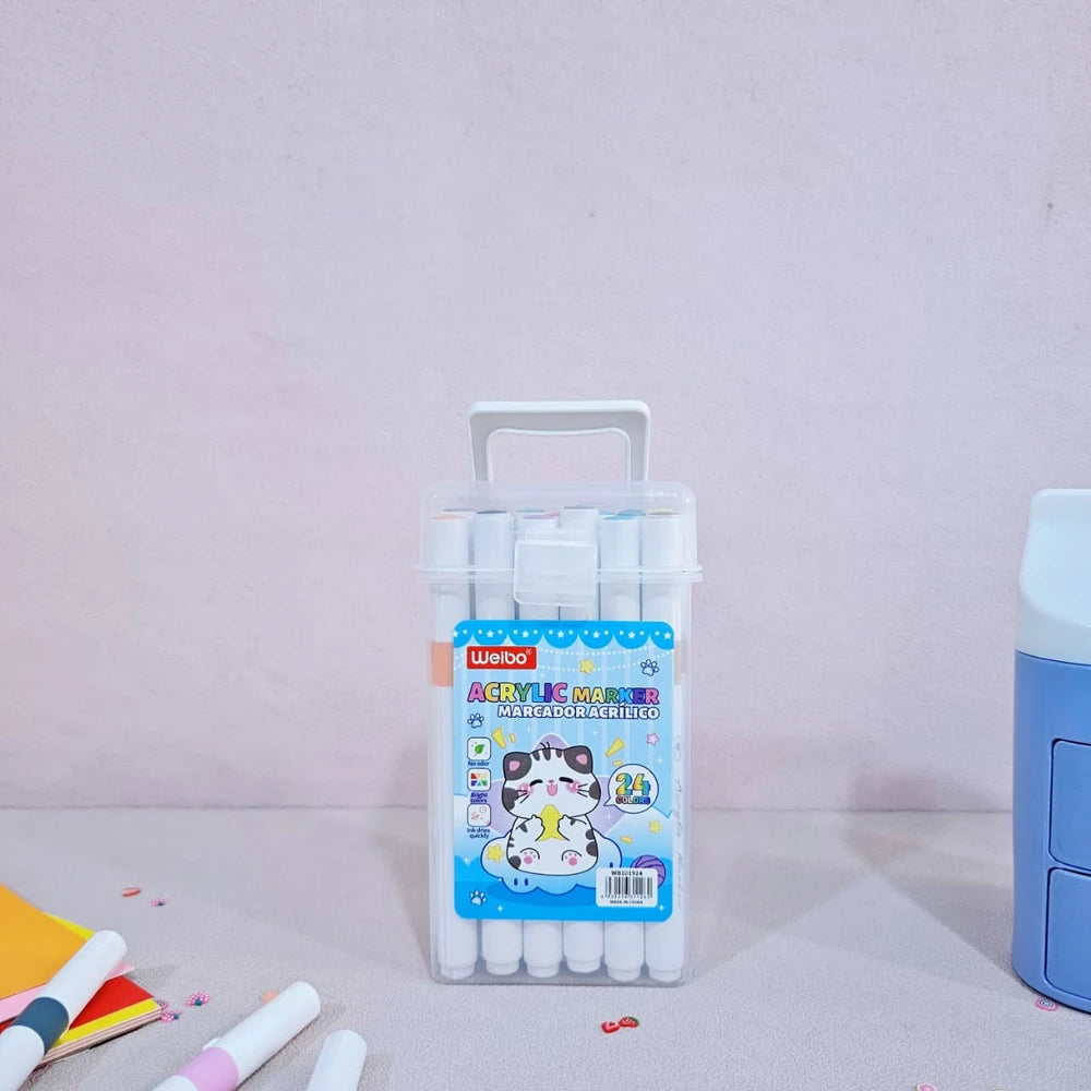 Estuche de Marcadores x 24Pcs