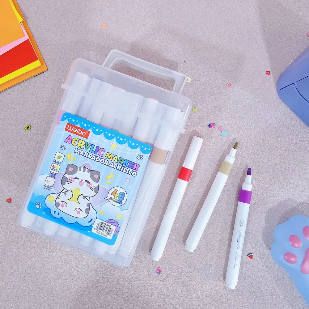 Estuche de Marcadores x 48Pcs