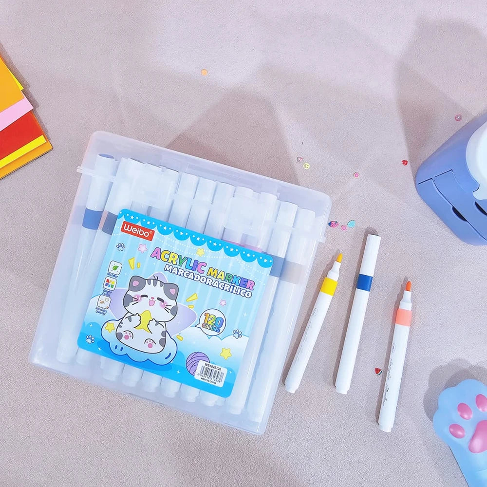 Estuche de Marcadores x 120Pcs