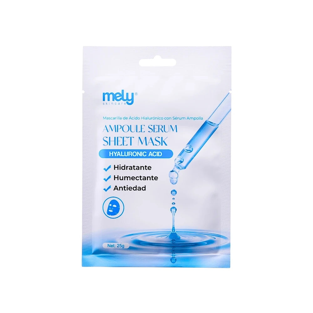 MASCARILLA DE ACIDO HIALURONICO CON SERUM AMPOLLA
