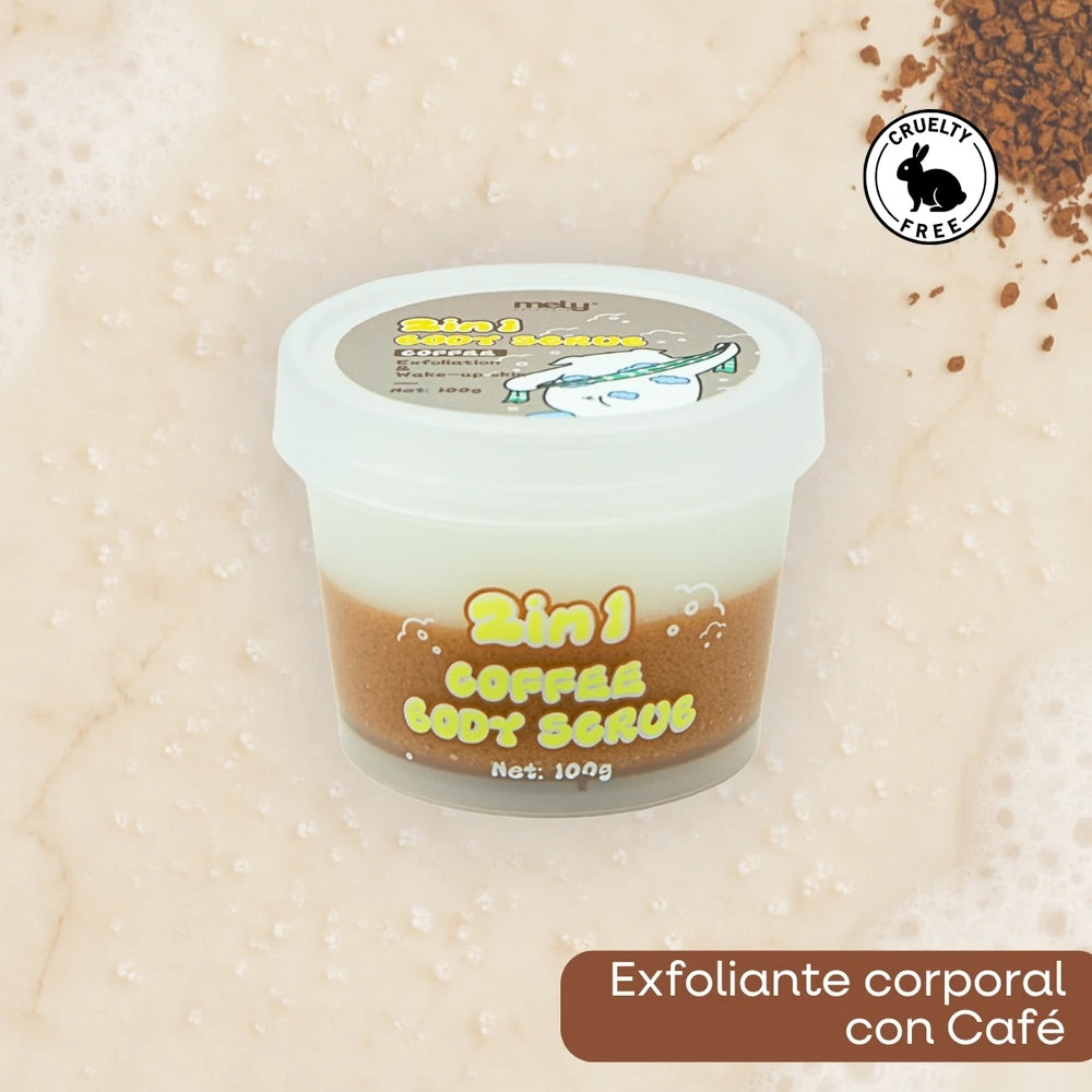 2EN1 EXFOLIANTE CORPORAL DE CAFE 100GR MELY
