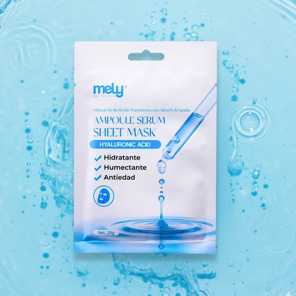 MASCARILLA DE ACIDO HIALURONICO CON SERUM AMPOLLA