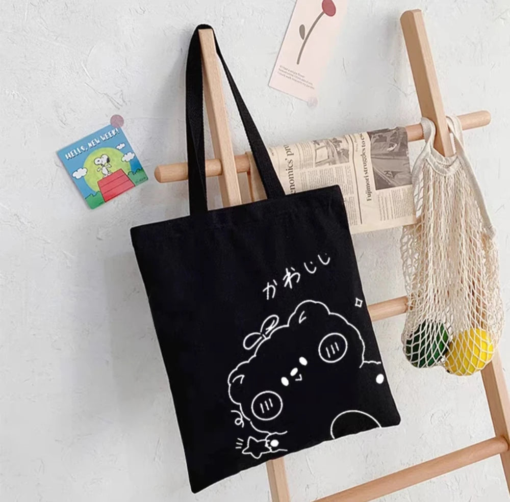 TOTE BAG ESTAMPADA GRANDE ANIMALES