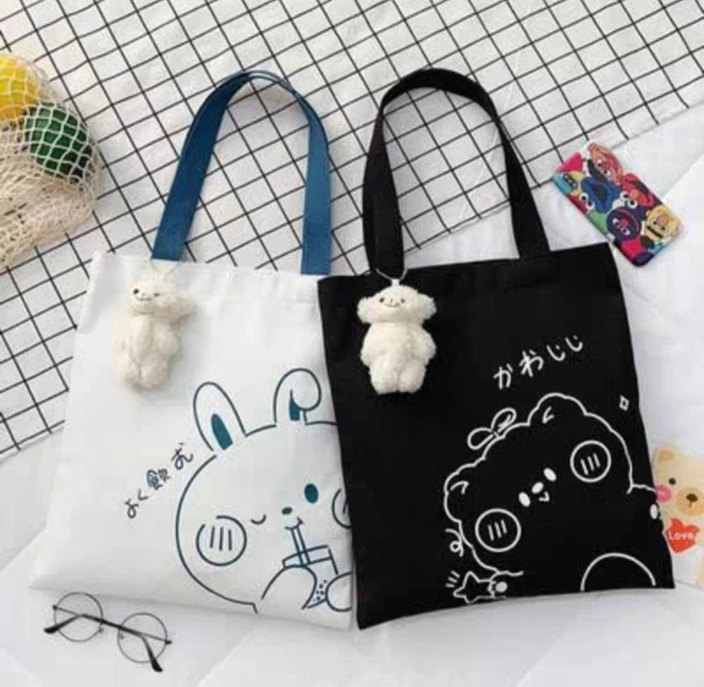 TOTE BAG ESTAMPADA GRANDE ANIMALES