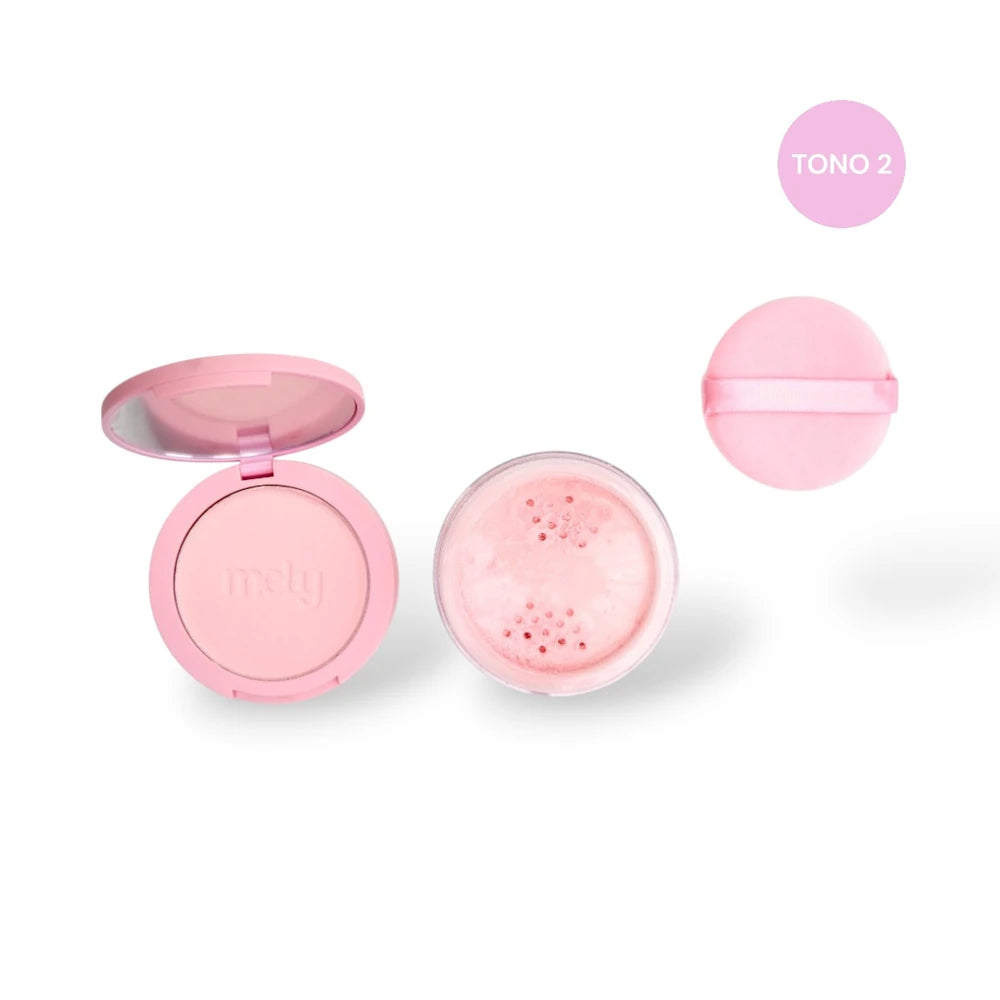 DUO POLVO COMPACTO+POLVO TRASLUCIDO MELY