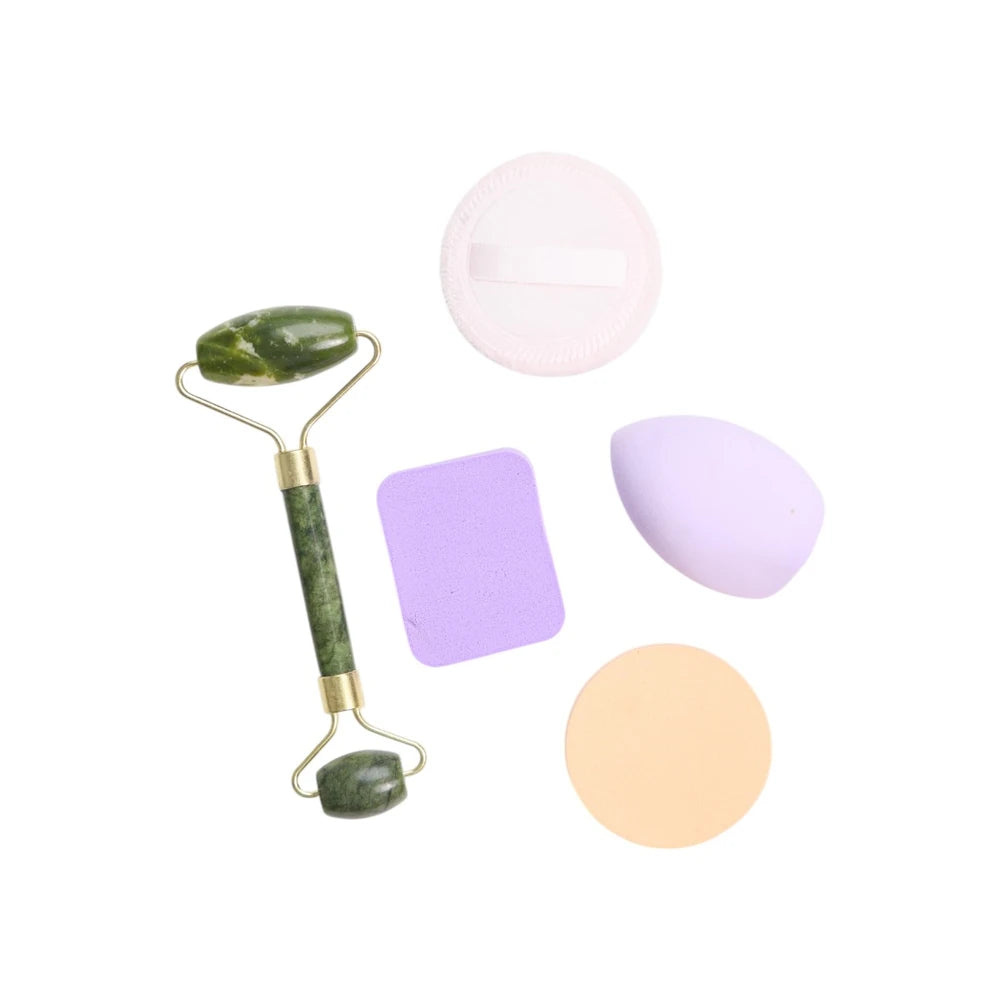 SET DE ESPONJAS MAQUILLAJE Y MASAJESDOR FACIAL MELY