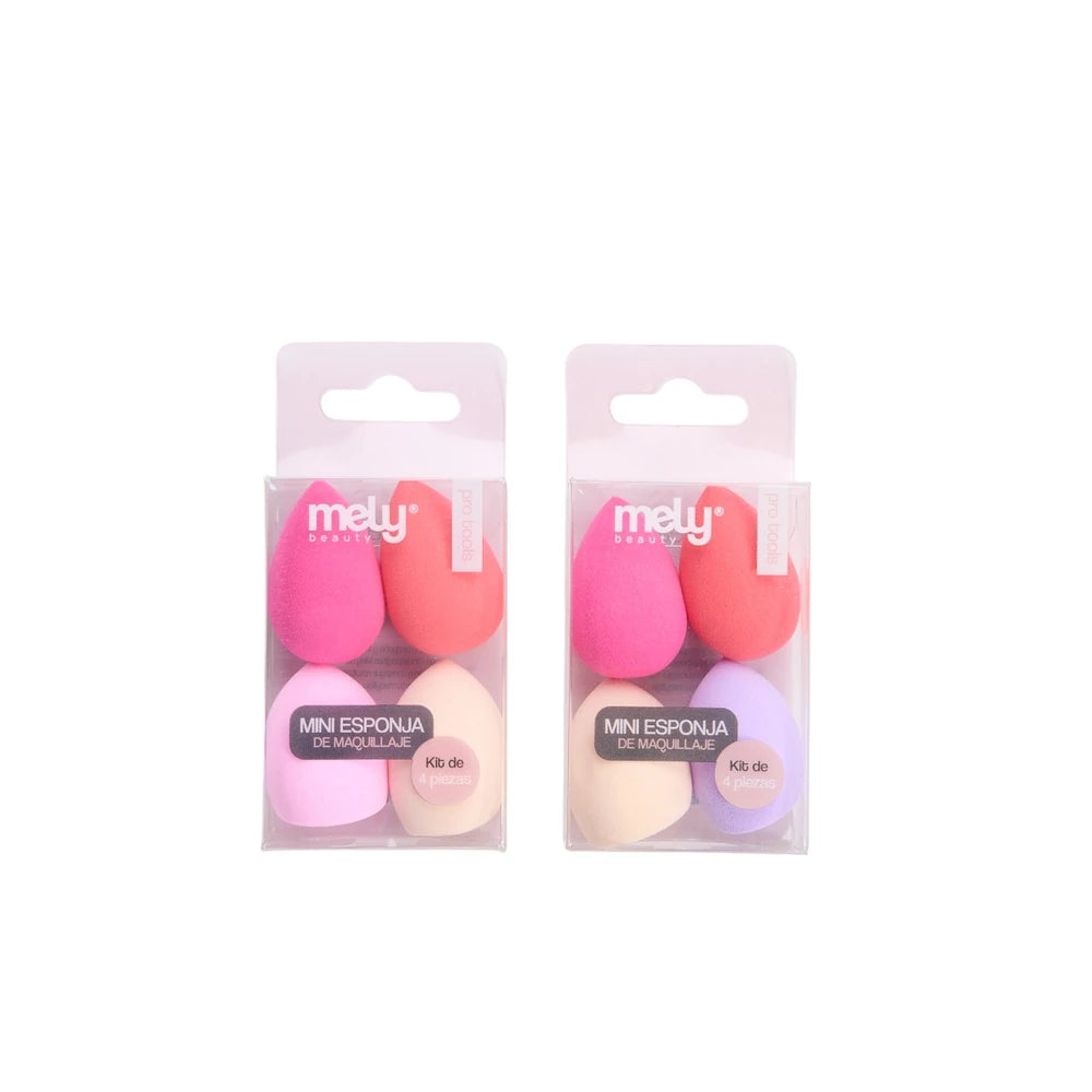 KIT MINI ESPONJAS DE MAQUILLAJE X4PCS MELYBEAUTY