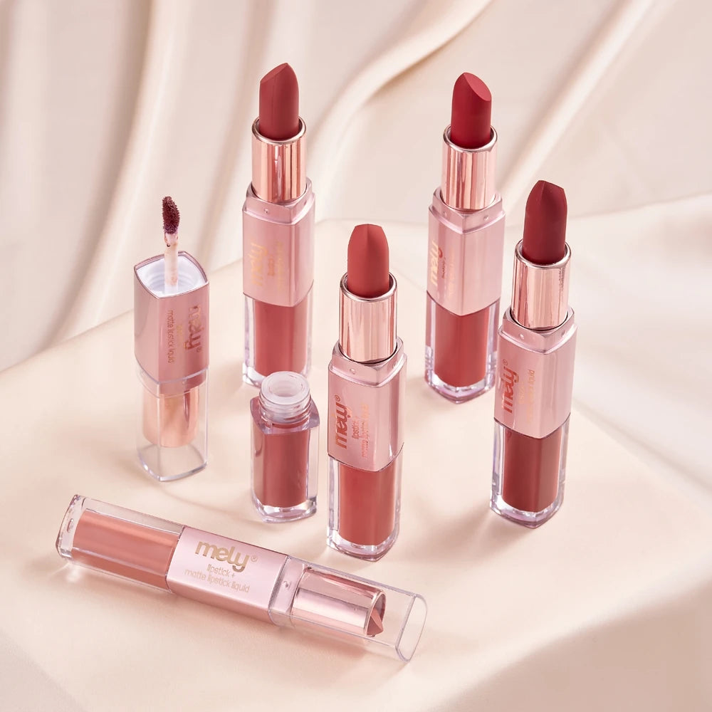 MATTE LIPSTICK SET/LIQUIDO LIPSTICK 2 EN 1 MELY