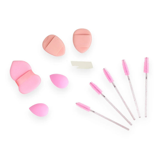 ESPONJAS DE MAQUILLAJE CON CEPILLO CEJAS
