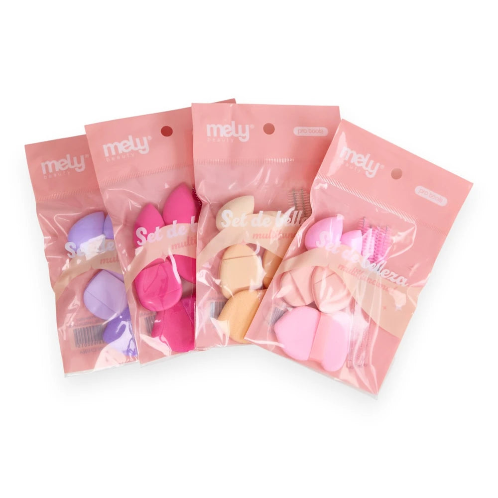 ESPONJAS DE MAQUILLAJE CON CEPILLO CEJAS