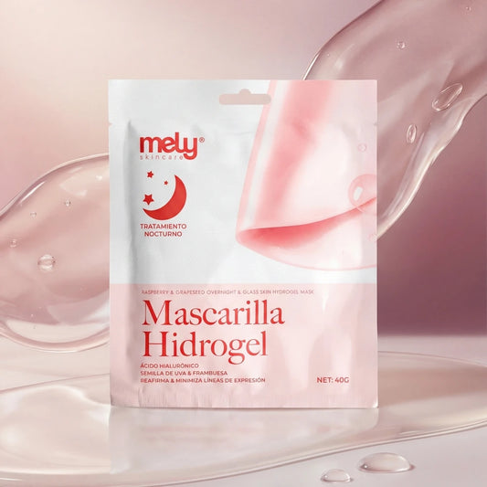 MASCARILLA DE HIDROGEL DE FRAMBUESA Y SEMILLA DE UVA