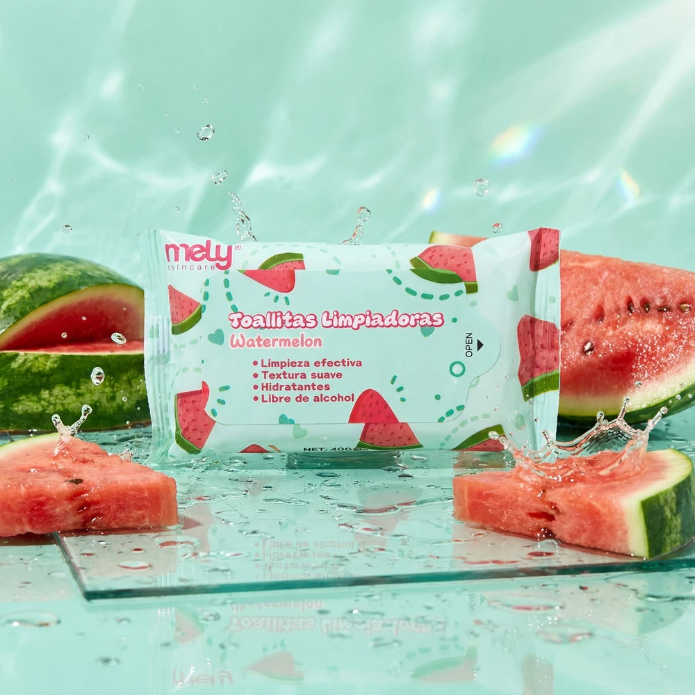 MINI TOALLITAS LIMPIADORAS WATERMELON MELY