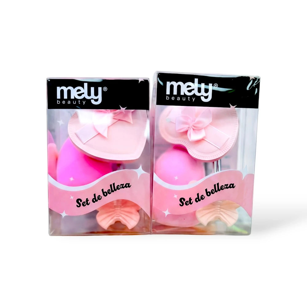 SET DE ESPONJA DE MAQUILLAJE CON ARQUEADOR PESTAÑAS
