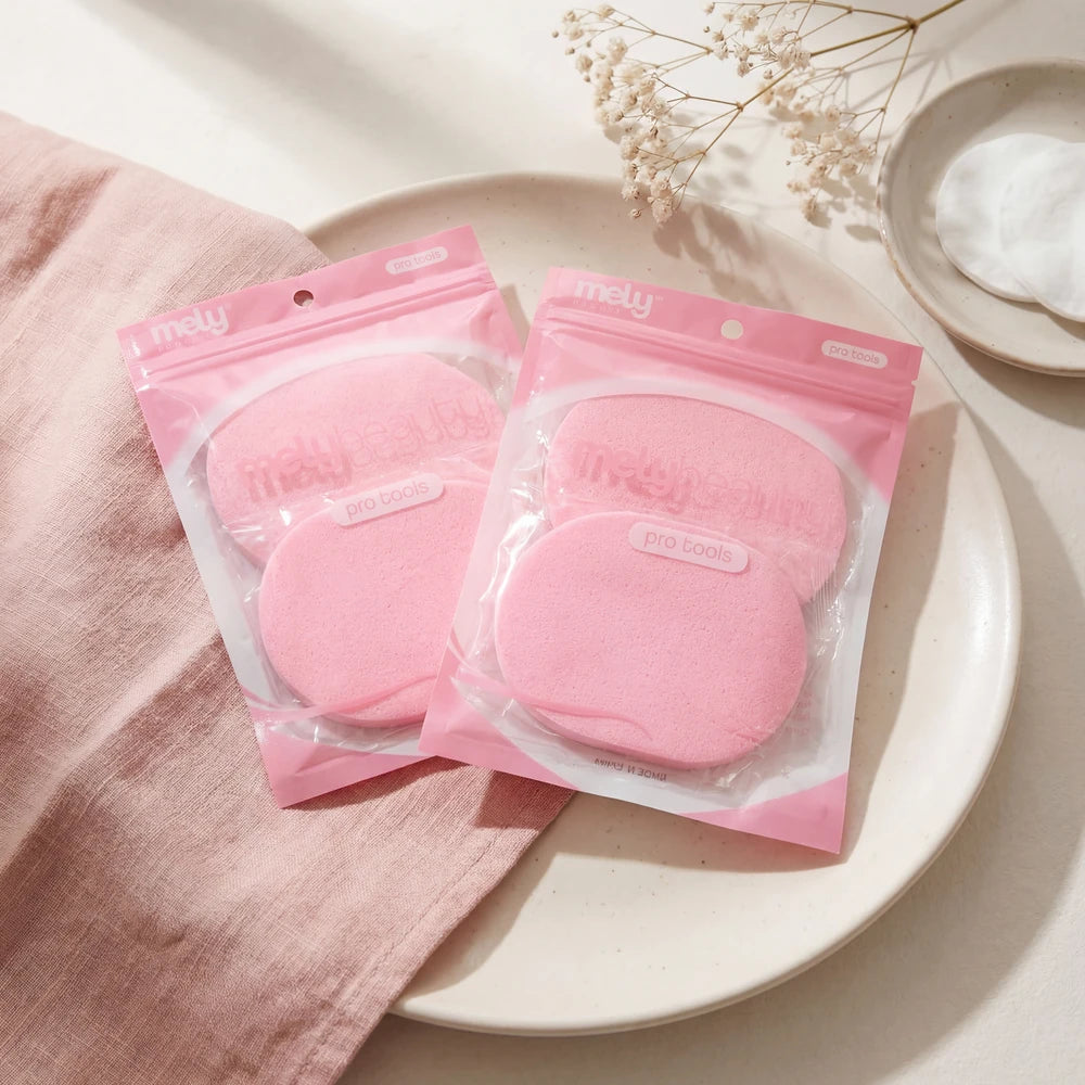 ESPONJA LIMPIEZA FACIAL X2 OVALADAS MELY