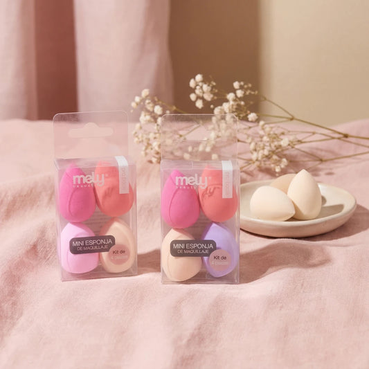 KIT MINI ESPONJAS DE MAQUILLAJE X4PCS MELYBEAUTY