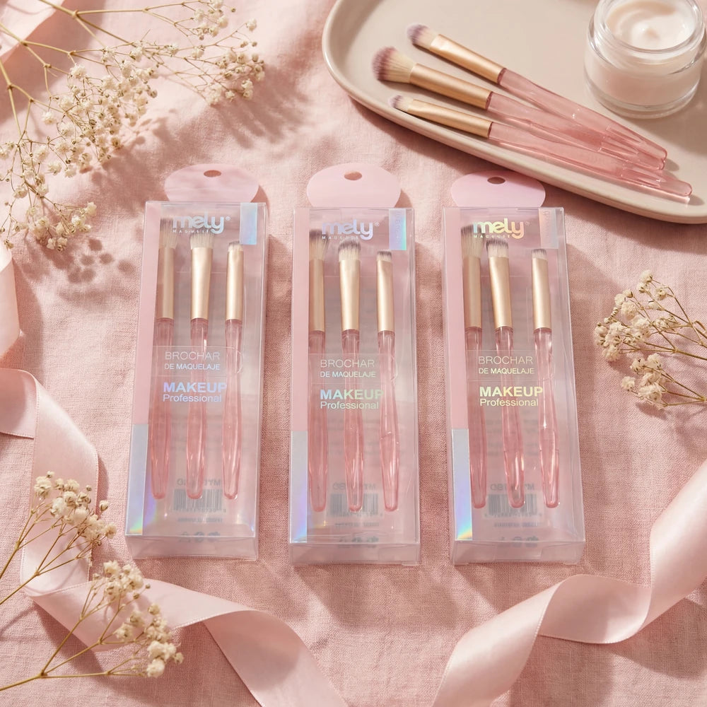 BROCHAS DE MAQUILLAJE X3