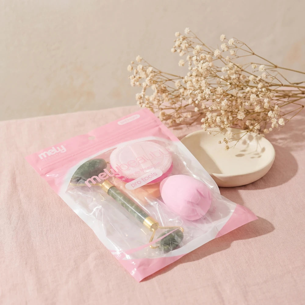 SET DE ESPONJAS MAQUILLAJE Y MASAJESDOR FACIAL MELY