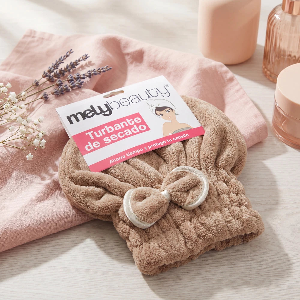 TURBANTE TOALLA FORMA CAPUCHA MELY