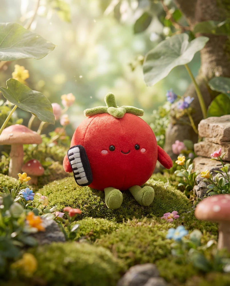 Peluche De Tomate Con Piano