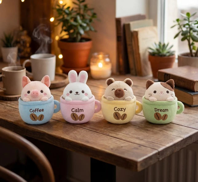 Peluche De Animalitos En Taza