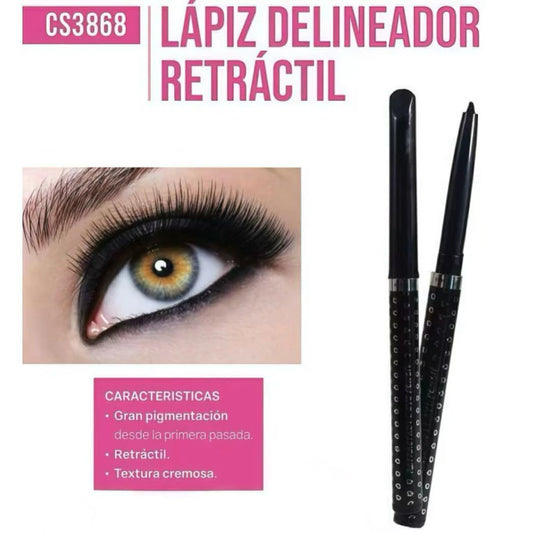 DELINEADOR RETRACTIL NEGRO PINK21