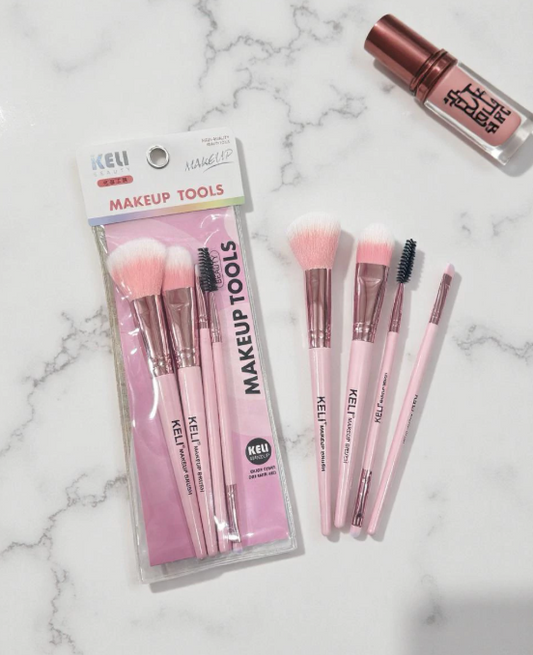 KELI SET BROCHA x4 PARA MAQUILLAJE