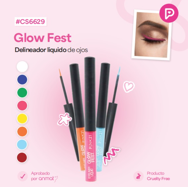 Delineador liquido de ojos Pink 21