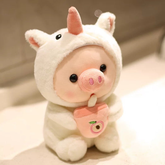 Peluche Chancho 25cm blanco