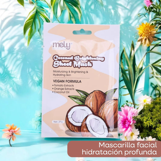 MASCARILLA FACIAL DE EXTRACTO DE TOMATE, NARANJA Y ACEITE DE COCO