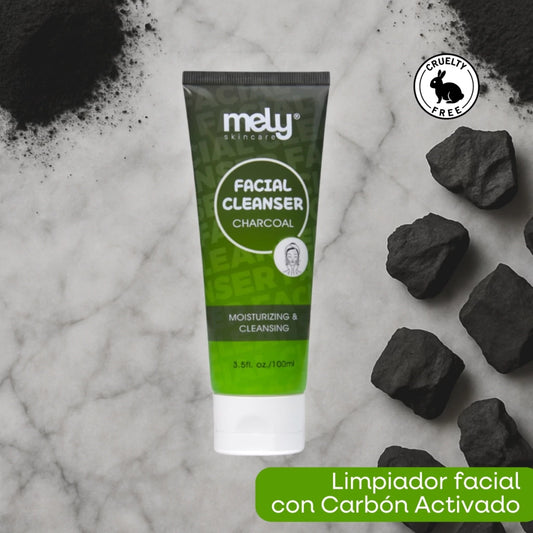 Facial Cleanser Mely 100ml Charcoal