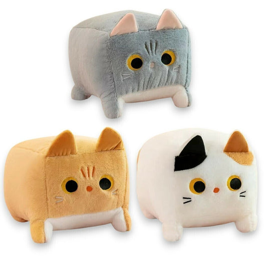 Peluche Gato Cuadrado Kawaii