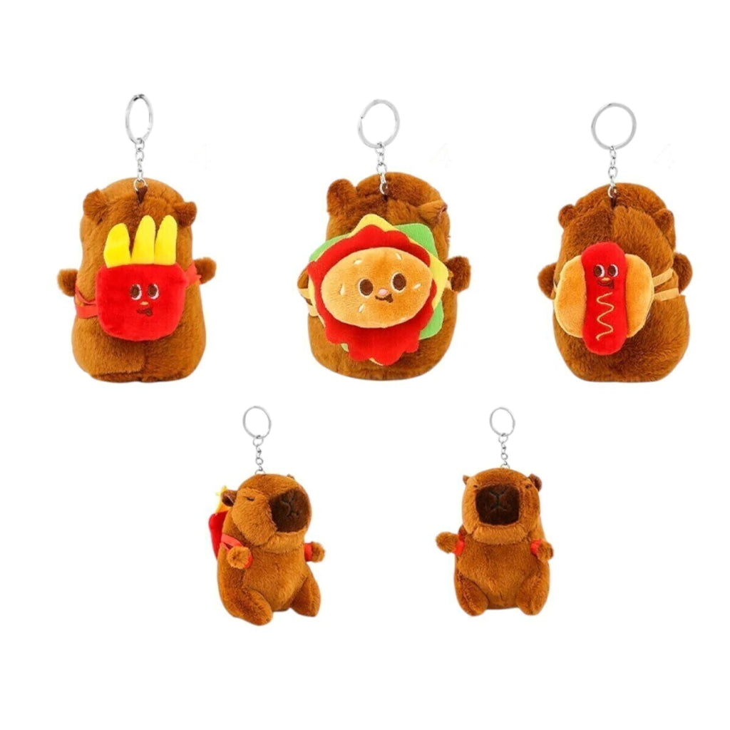 Llavero Peluche Capybara Bag Fastfood