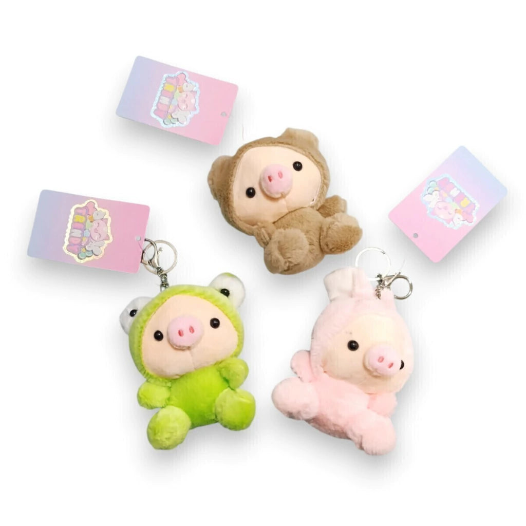 Llavero Cerdito Disfraz Kawaii