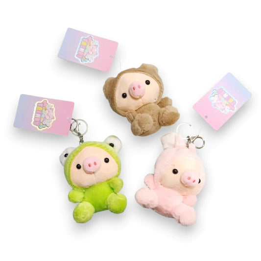 Llavero Cerdito Disfraz Kawaii
