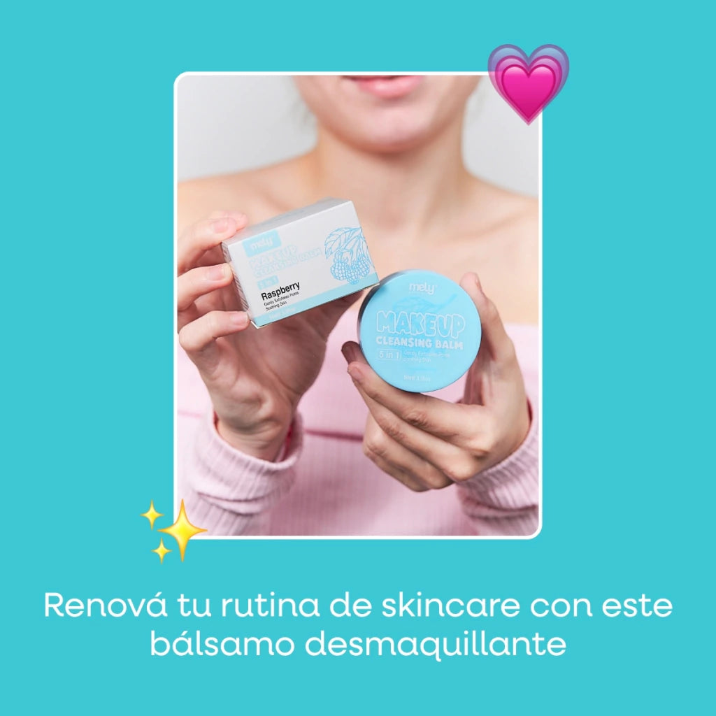 Balsamo Limpiador Exfoliante 5en1 Mely Raspberry