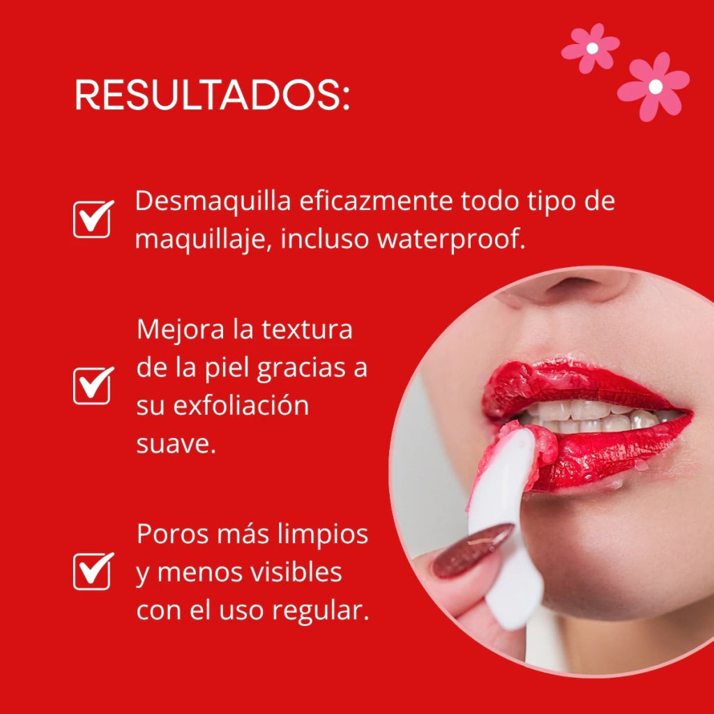 Balsamo Limpiador Exfoliante 5en1 Mely Peach