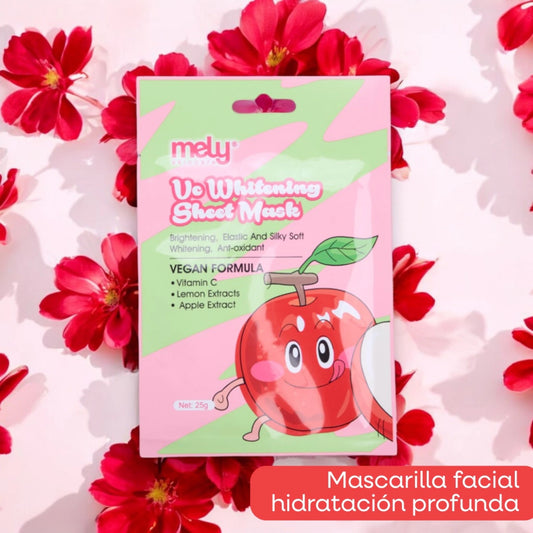 MASCARILLA FACIAL CON VITAMINA C, EXTRACTO DE LIMON Y MANZANA