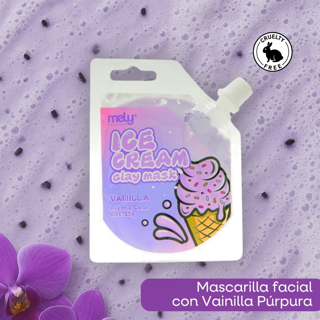 MASCARILLA ICE CREAM VAINILLA PURPURA MELY