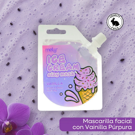 MASCARILLA ICE CREAM VAINILLA PURPURA MELY