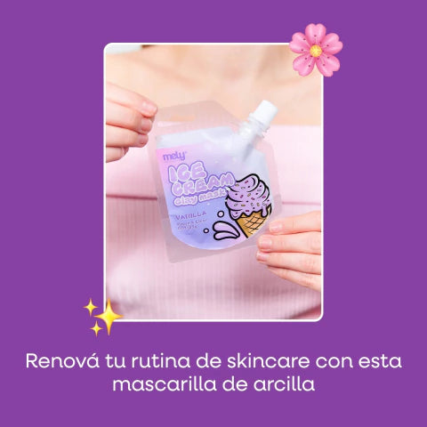 MASCARILLA ICE CREAM VAINILLA PURPURA MELY