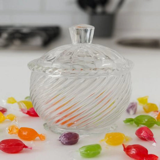 Caramelera de Vidrio Raya Espiral