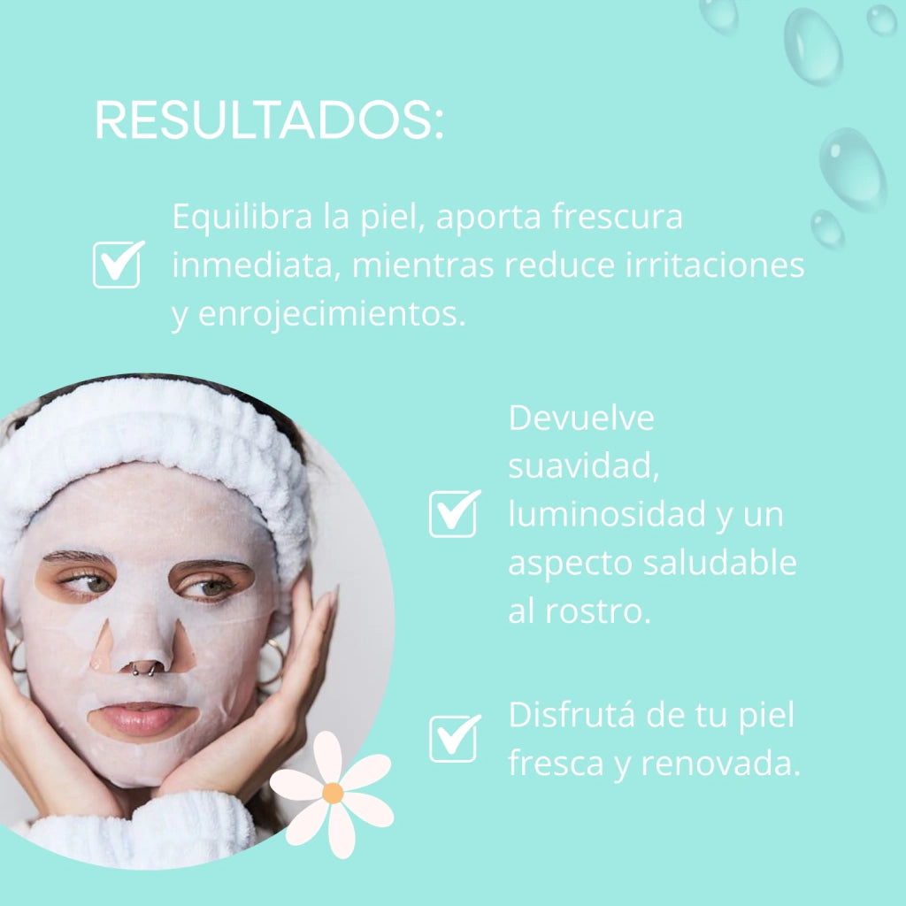 MASCARILLA FACIAL DE ALOE VERA, POMELO Y EXTRACTO DE CICA