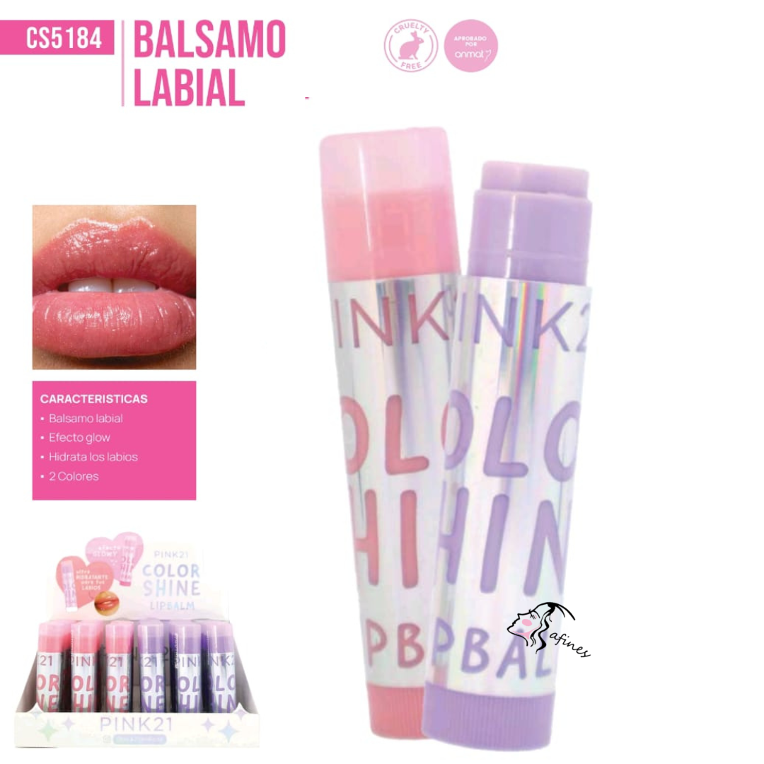 LIP BALM COLOR SHINE PINK21