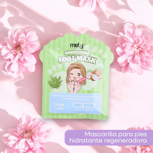 MASCARILLA PARA PIES CON ALOE VERA COCO Y ACEITE DE JOJOBA MELY