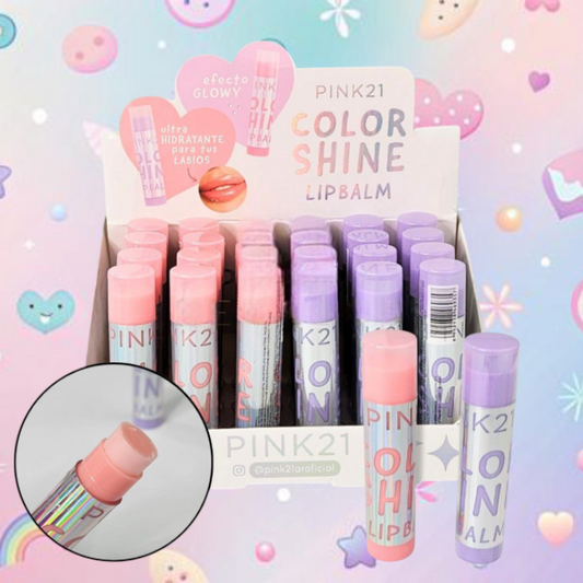LIP BALM COLOR SHINE PINK21