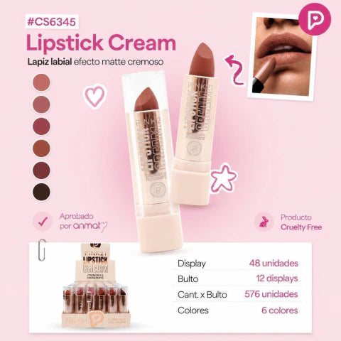 LAPIZ LABIAL EFECTO MATTE CREMOSO PINK21