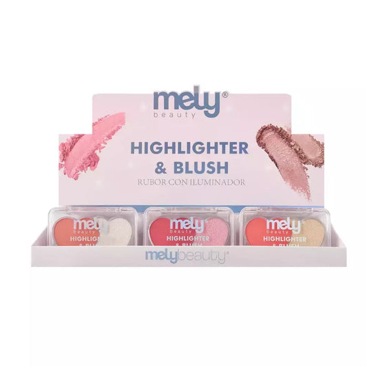 CAJA X24U Duo Iluminador+Rubor Mely