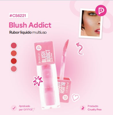 Rubor liquido multiuso Blush Addict PINK21
