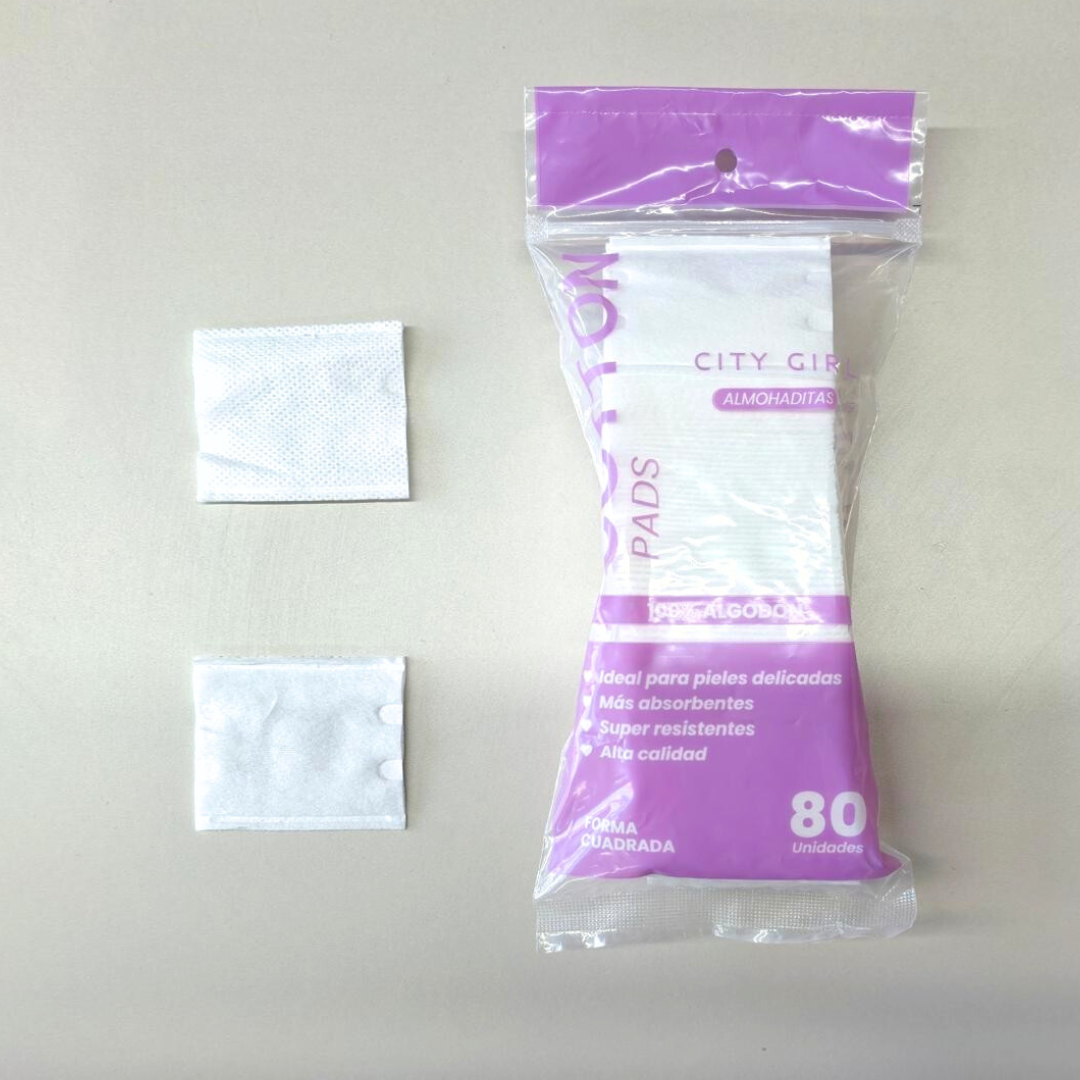 LIMPIADORES FACIALES CUADRADOS X80PCS CITY GIRL