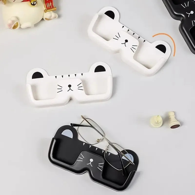 Organzador Soporte Con Auto Adhesivo Para Lentes Anteojos Blanco